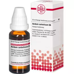 ACIDUM CARBOLICUM D 6 skiedinys, 20 ml