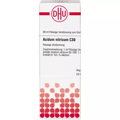 ACIDUM NITRICUM C 30 skiedinys, 20 ml