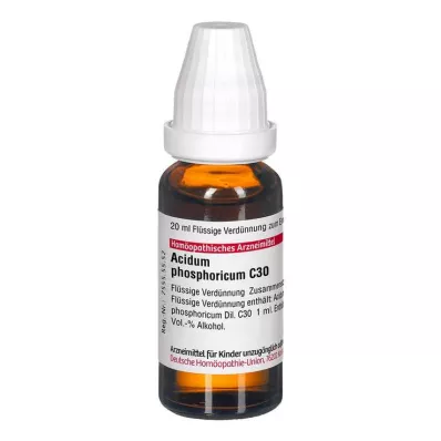 ACIDUM PHOSPHORICUM C 30 skiedinys, 20 ml