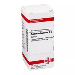 ACIDUM SALICYLICUM D 6 tabletės, 80 kapsulių