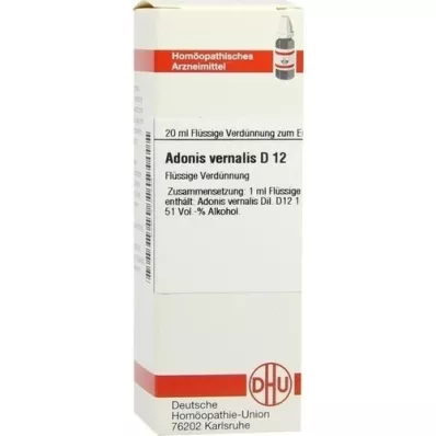 ADONIS VERNALIS D 12 skiedinys, 20 ml