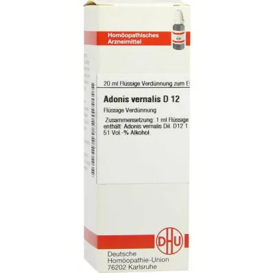 DHU Adonis vernalis D 12 Skiedimas, 20 ml