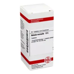 ADONIS VERNALIS D 6 tabletės, 80 kapsulių