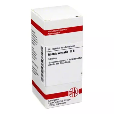 ADONIS VERNALIS D 6 tabletės, 80 kapsulių