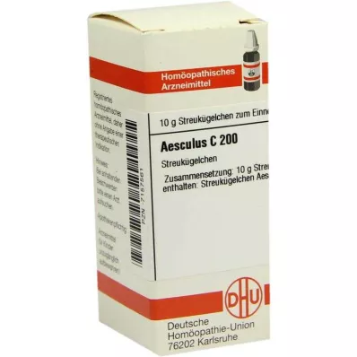 DHU Aesculus C 200 rutuliukų, 10 g