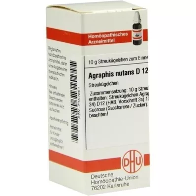 AGRAPHIS NUTANS D 12 rutuliukų, 10 g