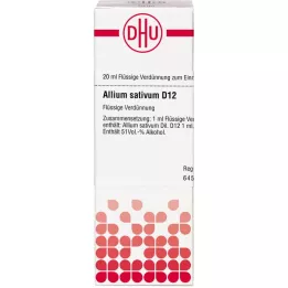 ALLIUM SATIVUM D 12 skiedinys, 20 ml