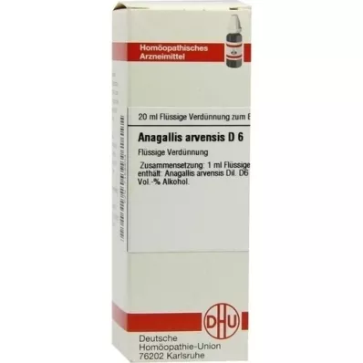 ANAGALLIS ARVENSIS D 6 skiedinys, 20 ml