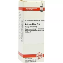 APIS MELLIFICA D 5 skiedinys, 20 ml