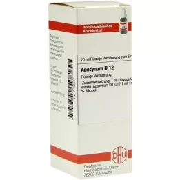 APOCYNUM D 12 skiedinys, 20 ml