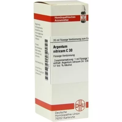 ARGENTUM NITRICUM C 30 skiedinys, 20 ml