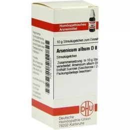 ARSENICUM ALBUM D 8 rutuliukai, 10 g