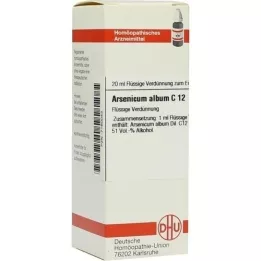 ARSENICUM ALBUM C 12 skiedinys, 20 ml