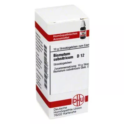 DHU Bismutum Subnitricum D 12 Gl, 10 g DHU Bismutum Subnitricum D 12 Gl, 10 g