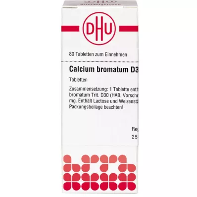 CALCIUM BROMATUM D 30 tablečių, 80 kapsulių