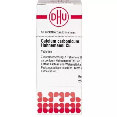 CALCIUM CARBONICUM Hahnemanni C 5 tabletės, 80 vnt