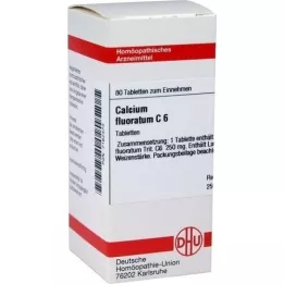 CALCIUM FLUORATUM C 6 tabletės, 80 kapsulių