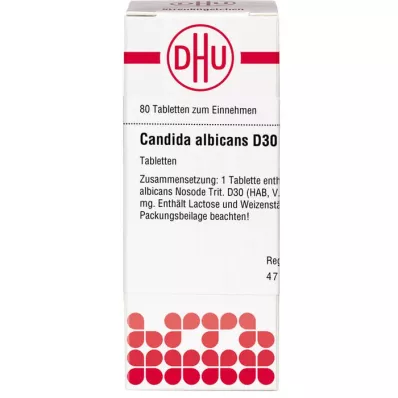 CANDIDA ALBICANS D 30 tablečių, 80 kapsulių