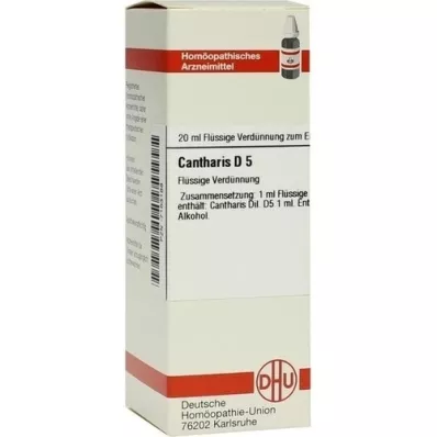 CANTHARIS D 5 skiedinys, 20 ml