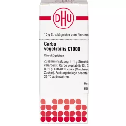 CARBO VEGETABILIS C 1000 rutuliukų, 10 g