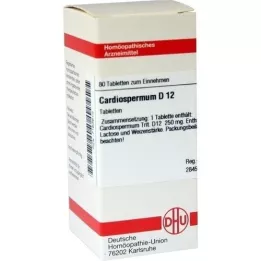 CARDIOSPERMUM D 12 tablečių, 80 kapsulių