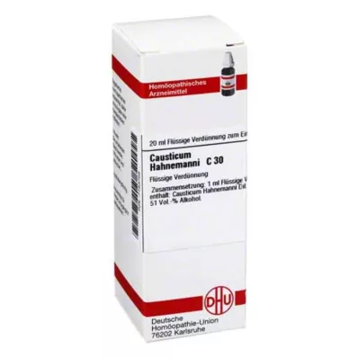 CAUSTICUM HAHNEMANNI C 30 skiedinys, 20 ml