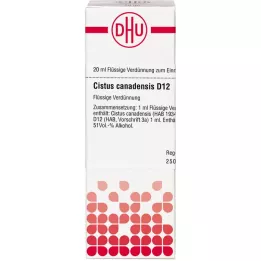 CISTUS CANADENSIS D 12 skiedinys, 20 ml