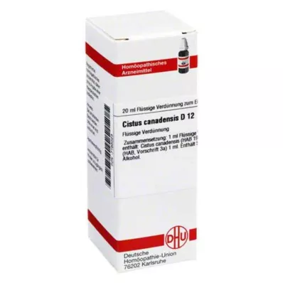 CISTUS CANADENSIS D 12 skiedinys, 20 ml