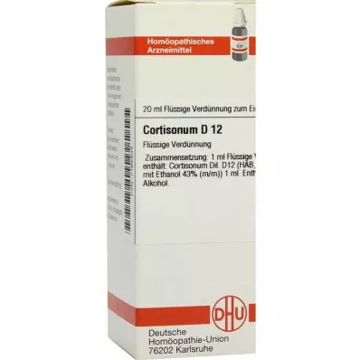 DHU Kortizono D 12 skiedimas, 20 ml