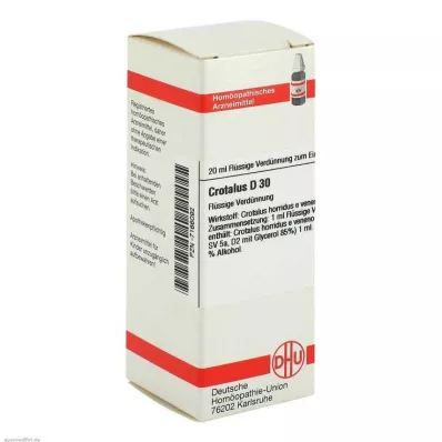 DHU Crotalus D 30 skiedimas, 20 ml