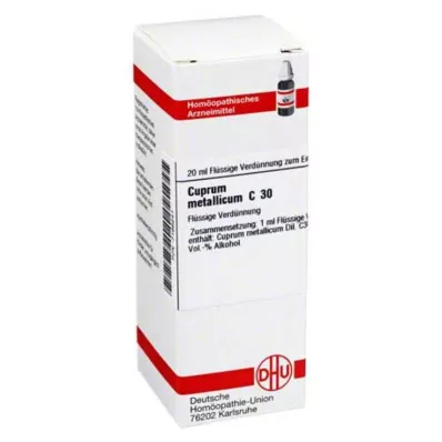 DHU Cuprum metallicum C 30, skiedimas, 20 ml