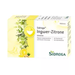 SIDROGA Wellness imbiero ir citrinos arbatos filtravimo maišelis, 20X2,0 g