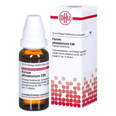 Ferrum Phosphoricum C30 skiedimas (20 ml) Ferrum Phosphoricum C30 skiedimas (20 ml)