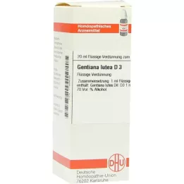 GENTIANA LUTEA D 3 skiedinys, 20 ml