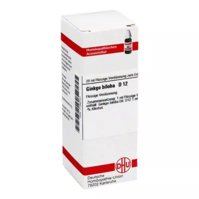 DHU Ginkgo biloba D 12 skiedimas, 20 ml DHU Ginkgo biloba D 12 skiedimas, 20 ml