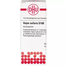 HEPAR SULFURIS D 100 rutuliukų, 10 g