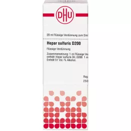 HEPAR SULFURIS D 200 skiedinys, 20 ml