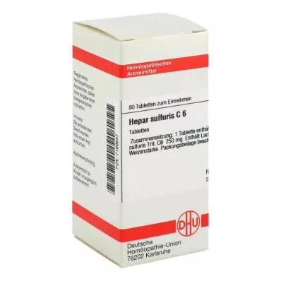 Hepar Sulfuris C6 tabletės (80 vnt.)