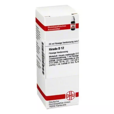 HIRUDO D 12 skiedinys, 20 ml