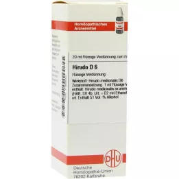 HIRUDO D 6 skiedinys, 20 ml