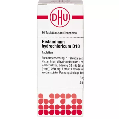 HISTAMINUM Hydrochloricum D 10 tablečių, 80 vnt