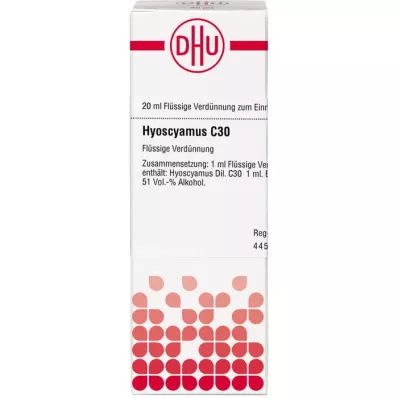 HYOSCYAMUS C 30 skiedinys, 20 ml