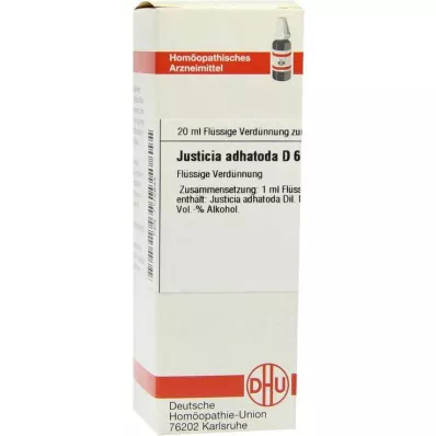 JUSTICIA adhatoda D 6 skiedinys, 20 ml