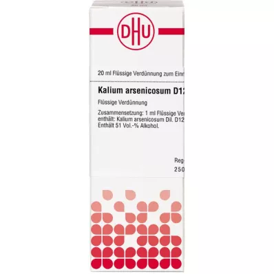 KALIUM ARSENICOSUM D 12 skiedinys, 20 ml