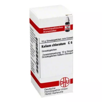 DHU Kalio chloratum C 6 rutuliukai, 10 g DHU Kalio chloratum C 6 rutuliukai, 10 g