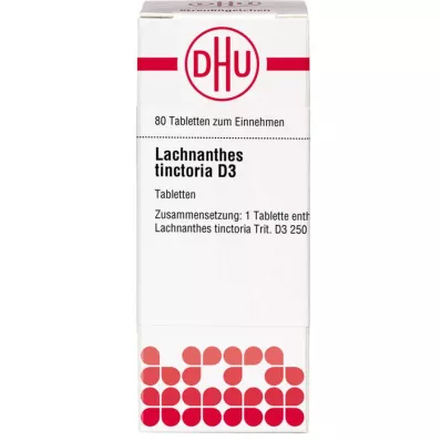 LACHNANTHES tinctoria D 3 tabletės, 80 vnt