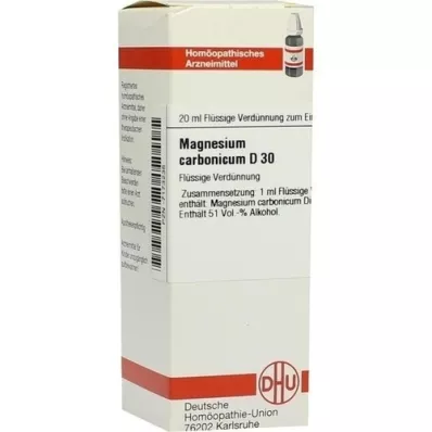 MAGNESIUM CARBONICUM D 30 skiedinys, 20 ml