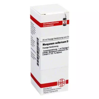 DHU Manganum sulfuricum D 6 praskiedimas, 20 ml DHU Manganum sulfuricum D 6 praskiedimas, 20 ml