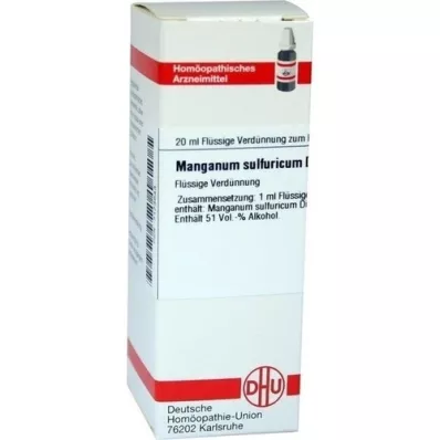 MANGANUM SULFURICUM D 6 skiedinys, 20 ml