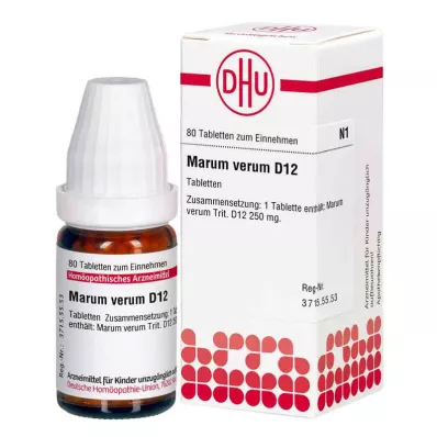 Marum Verum D12 tabletės (80 vnt.)